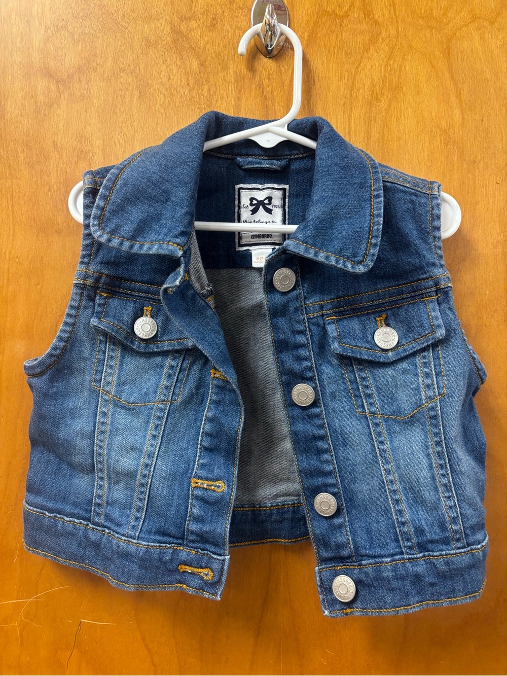 Gymboree Girls Blue Denim Vest with Button Front